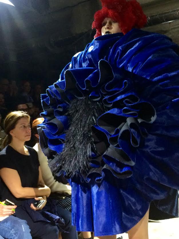 Comme De Garçon Spring 2016 Blue Witch Collection during Paris Fashion 2