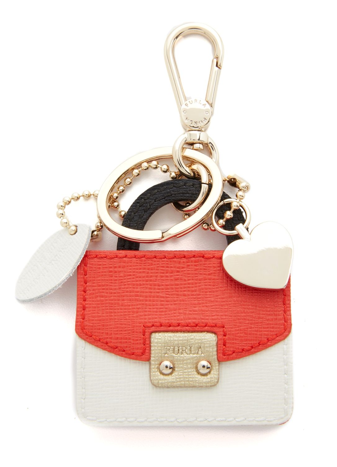 Furla Metropolis Keychain - Own a miniature Furla bag with this playful, leather saffiano leather Furla keychain. Furla Metropolis Keychain - Own a miniature Furla bag with this playful, leather saffiano leather Furla keychain.
