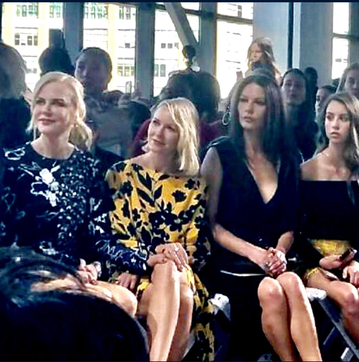 Front-row women at fashion show